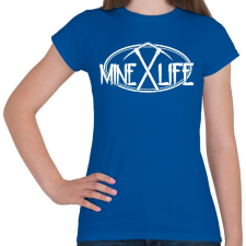 PRINTFASHION Minecraft - bányász élet - Női póló - Királykék női póló