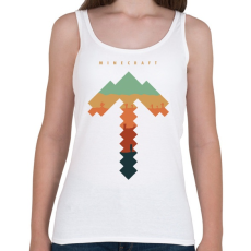 PRINTFASHION Minecraft bányász - Női atléta - Fehér