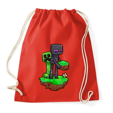PRINTFASHION Minecraft barátok  - Sportzsák, Tornazsák - Piros tornazsák