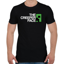 PRINTFASHION Minecraft - Creeper Face - Férfi póló - Fekete férfi póló