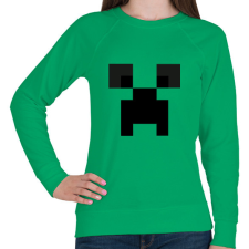 PRINTFASHION Minecraft creeper - Női pulóver - Zöld női pulóver, kardigán