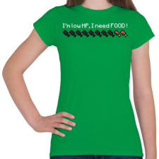 PRINTFASHION Minecraft életerő - Női póló - Zöld női póló