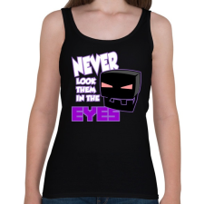 PRINTFASHION Minecraft - Enderman szem - Női atléta - Fekete női trikó