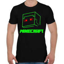 PRINTFASHION Minecraft - Férfi póló - Fekete férfi póló