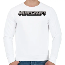 PRINTFASHION Minecraft - Férfi pulóver - Fehér férfi pulóver, kardigán