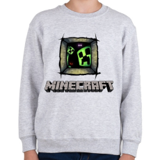 PRINTFASHION Minecraft - Gyerek pulóver - Sport szürke