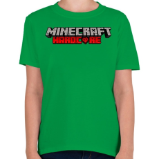 PRINTFASHION Minecraft Hardcore - Gyerek póló - Zöld