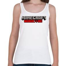 PRINTFASHION Minecraft Hardcore - Női atléta - Fehér