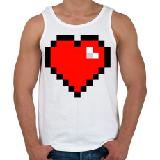 PRINTFASHION Minecraft Hearth - Férfi atléta - Fehér