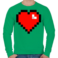 PRINTFASHION Minecraft Hearth - Férfi pulóver - Zöld férfi pulóver, kardigán