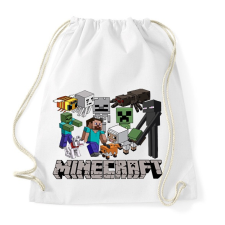 PRINTFASHION Minecraft karakterek - Sportzsák, Tornazsák - Fehér tornazsák