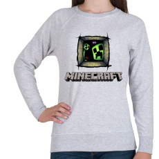 PRINTFASHION Minecraft - Női pulóver - Sport szürke