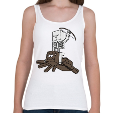 PRINTFASHION Minecraft pók lovagló - Női atléta - Fehér női trikó