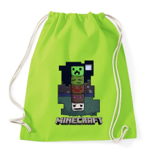 PRINTFASHION Minecraft - Sportzsák, Tornazsák - Limezöld tornazsák