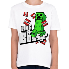 PRINTFASHION Minecraft TNT - Gyerek póló - Fehér gyerek póló