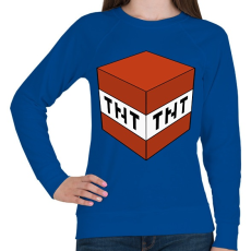 PRINTFASHION Minecraft TNT - Női pulóver - Királykék