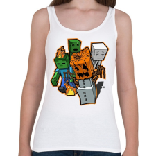 PRINTFASHION Minecraft zombieezz - Női atléta - Fehér női trikó