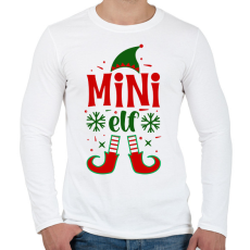 PRINTFASHION Mini elf - Férfi hosszú ujjú póló - Fehér