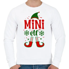 PRINTFASHION Mini elf - Férfi pulóver - Fehér