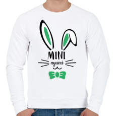 PRINTFASHION Mini nyuszi - fiú - Férfi pulóver - Fehér