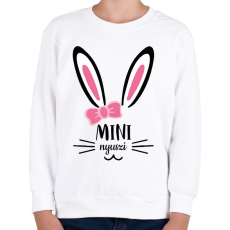 PRINTFASHION Mini nyuszi - lány - Gyerek pulóver - Fehér