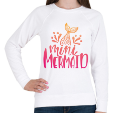 PRINTFASHION Mini sellő - Női pulóver - Fehér női pulóver, kardigán