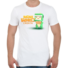 PRINTFASHION mini world - Férfi póló - Fehér