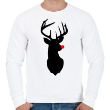 PRINTFASHION Minimal Rudolf - Férfi pulóver - Fehér férfi pulóver, kardigán