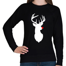 PRINTFASHION Minimal Rudolf - Női pulóver - Fekete