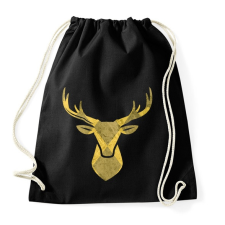 PRINTFASHION Minimal szarvas - Sportzsák, Tornazsák - Fekete tornazsák
