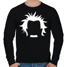 PRINTFASHION Minimalista Einstein - Férfi pulóver - Fekete férfi pulóver, kardigán