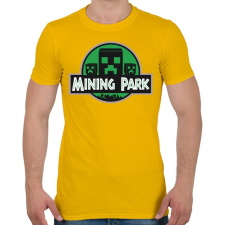 PRINTFASHION Mining Park - Férfi póló - Sárga férfi póló