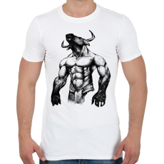 PRINTFASHION Minotaurus - Férfi póló - Fehér