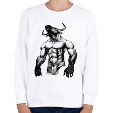 PRINTFASHION Minotaurus - Gyerek pulóver - Fehér