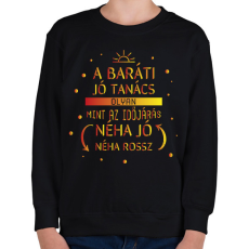 PRINTFASHION Mint az időjárás - Gyerek pulóver - Fekete