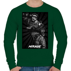 PRINTFASHION Mirage BW - Apex Legends - Férfi pulóver - Sötétzöld