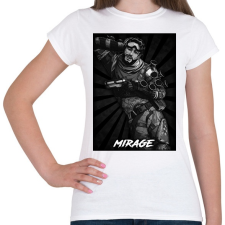 PRINTFASHION Mirage BW - Apex Legends - Női póló - Fehér női póló
