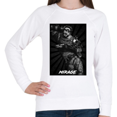 PRINTFASHION Mirage BW - Apex Legends - Női pulóver - Fehér