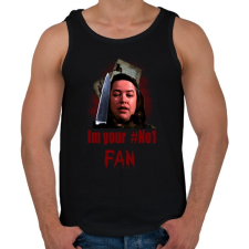 PRINTFASHION MISERY2 - Férfi atléta - Fekete atléta, trikó