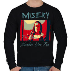 PRINTFASHION misery-hope poster - Férfi pulóver - Fekete
