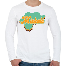 PRINTFASHION Miskolc - Férfi hosszú ujjú póló - Fehér férfi póló