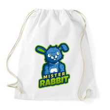 PRINTFASHION Mister Rabbit - Sportzsák, Tornazsák - Fehér tornazsák