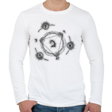 PRINTFASHION misztikus - Férfi hosszú ujjú póló - Fehér férfi póló
