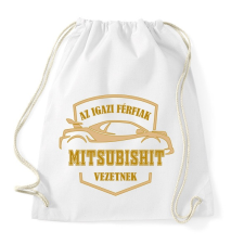 PRINTFASHION Mitsubishi sofőr - Sportzsák, Tornazsák - Fehér tornazsák