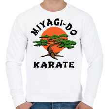 PRINTFASHION Miyagi-Do Karate - Férfi pulóver - Fehér férfi pulóver, kardigán