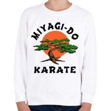 PRINTFASHION Miyagi-Do Karate - Gyerek pulóver - Fehér gyerek pulóver, kardigán