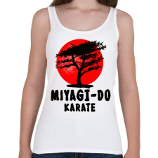 PRINTFASHION miyagi-do karate - Női atléta - Fehér női trikó