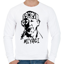 PRINTFASHION Miyagi sensei - Férfi pulóver - Fehér férfi pulóver, kardigán