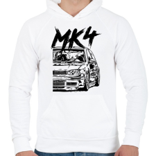 PRINTFASHION Mk4 - Férfi kapucnis pulóver - Fehér férfi pulóver, kardigán