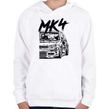 PRINTFASHION Mk4 - Gyerek kapucnis pulóver - Fehér gyerek pulóver, kardigán